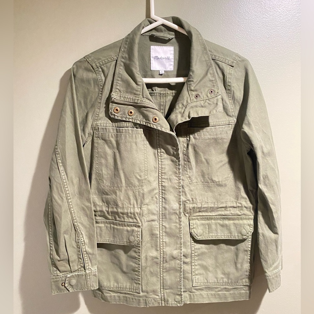 Madewell olive green surplus jacket size Medium